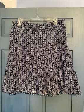 Athleta Women's Black & White Printed Skort